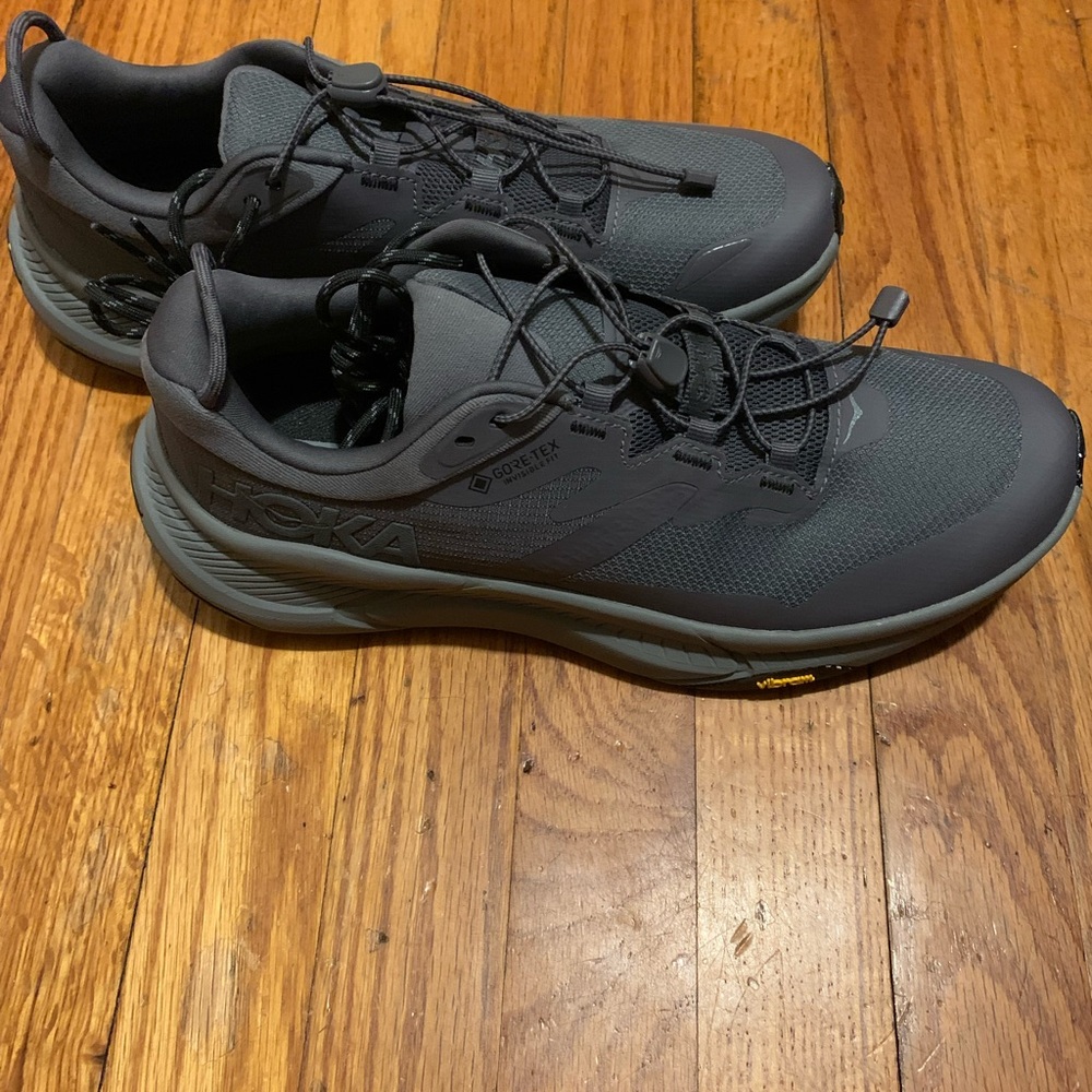 Hoka Gray Athletic Shoes with Cushioned Sole